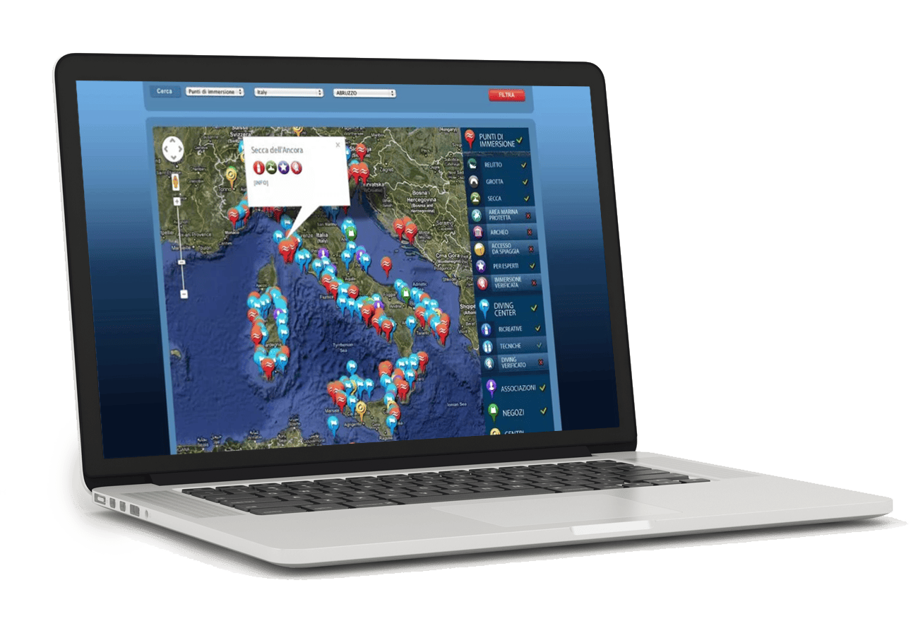 Sito in Cake PHP Logbook immersioni