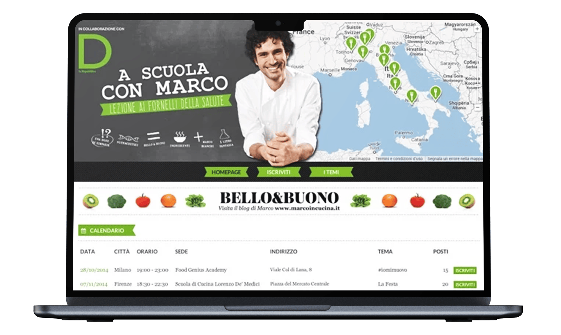 Sito corsi di cucina
