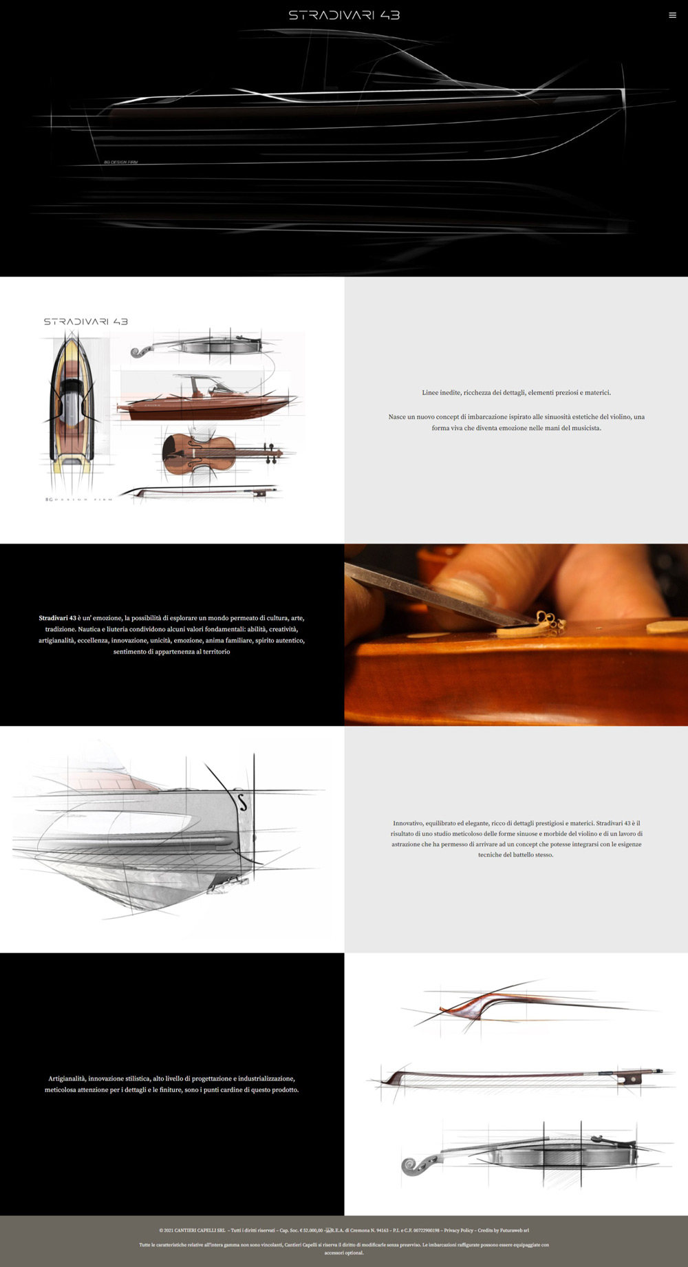 Realizzazione sito web per Stradivari 43