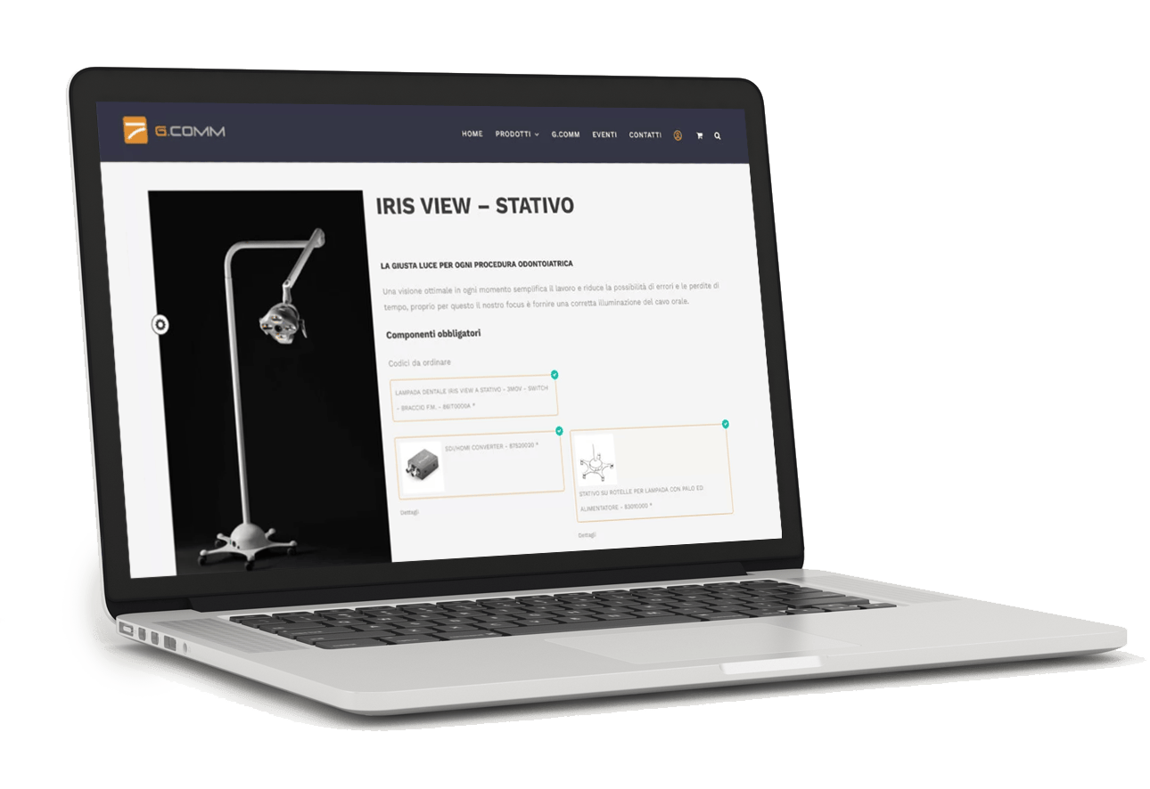 Configuratore di prodotti online lampade