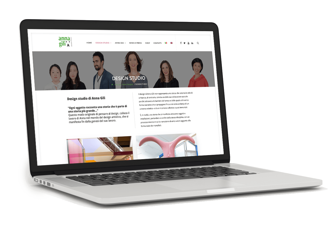 Realizzazione siti web per artisti Anna Gili