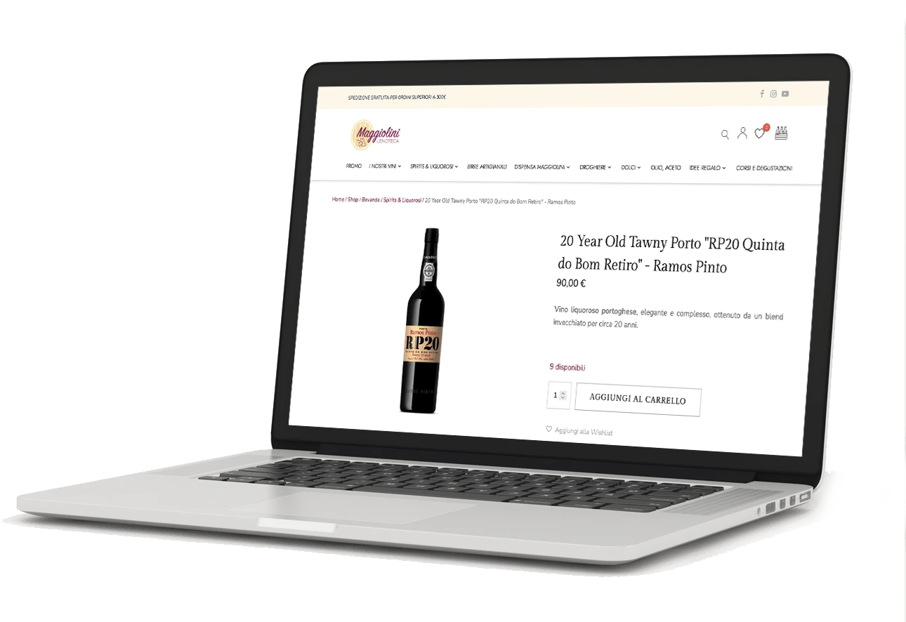 Restyling e-commerce Enoteca Maggiolini