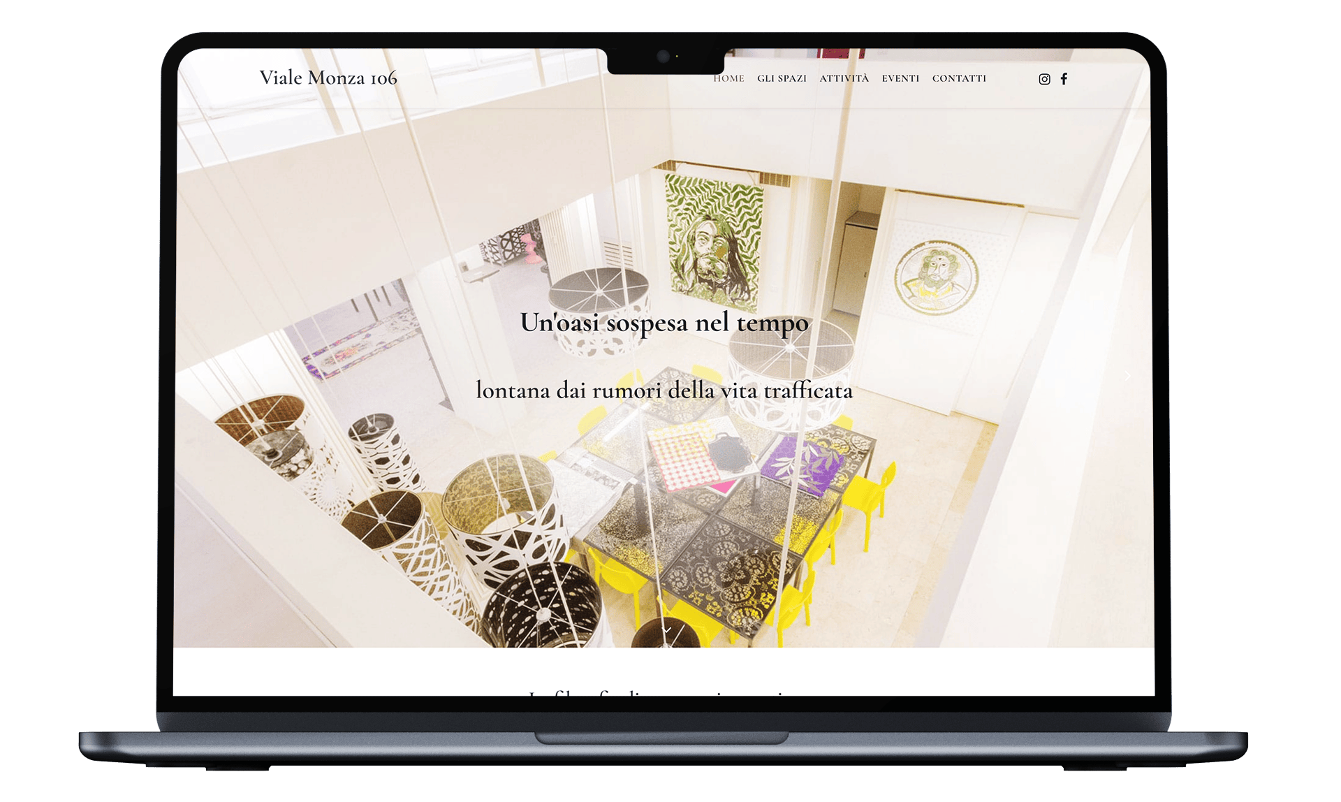 Realizzazione sito web per spazio creativo 
