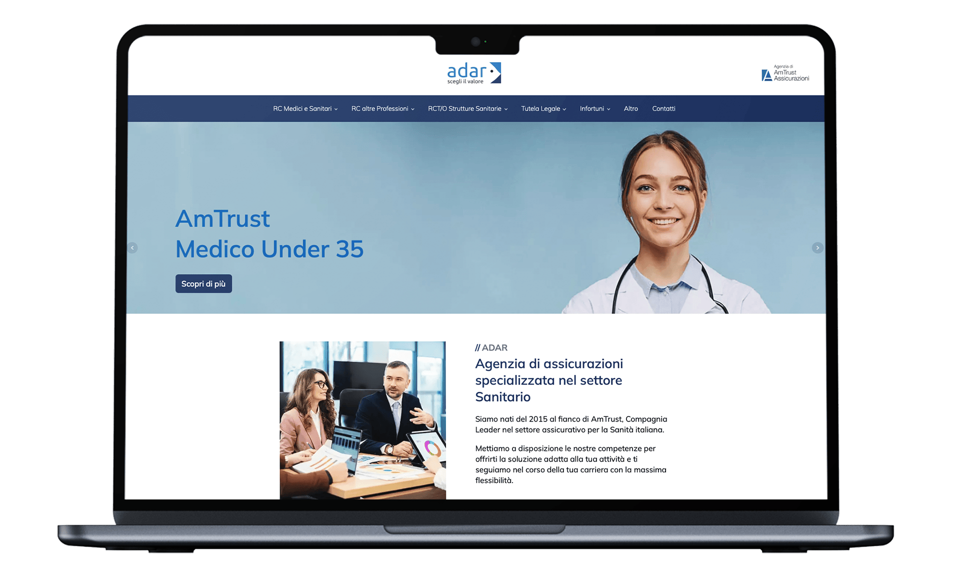 Realizzazione sito agenzia assicurativa ADAR GROUP