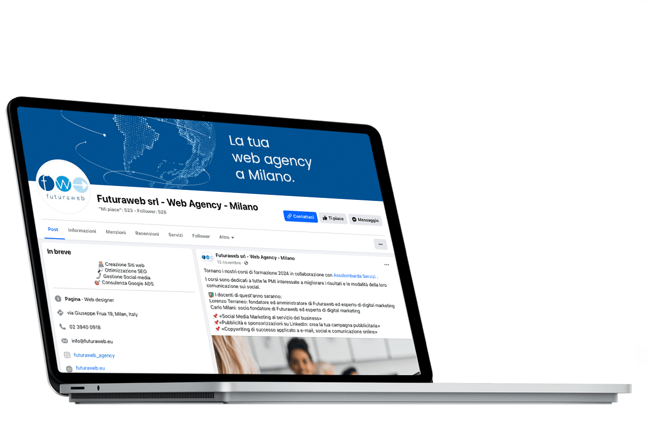 Gestione profilo Facebook Futuraweb