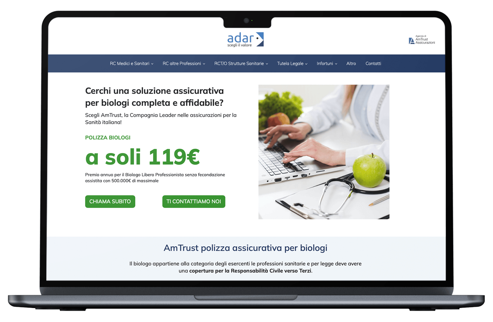 Landing page