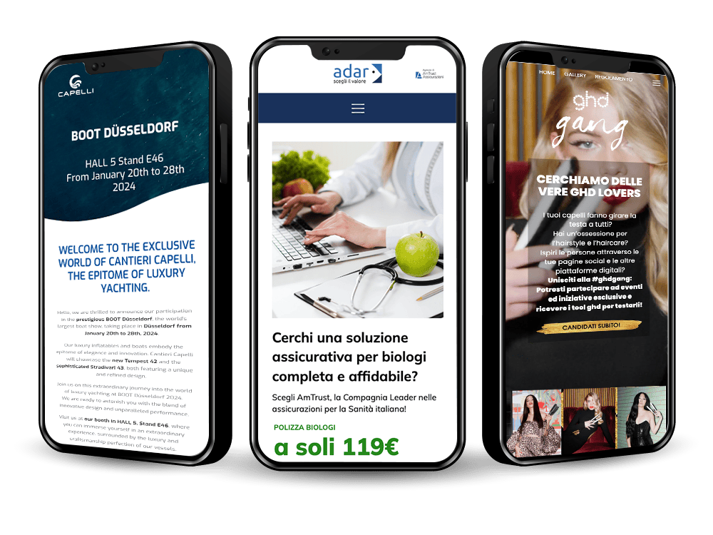 landing page professionali