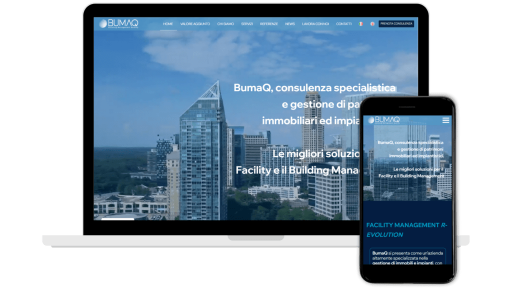 Sito web WordPress in Oxygen, Bumaq realizzato da Futuraweb, test responsive